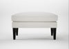 Wallis Ottoman Capelo Linen-Cotton Sea Salt / Black