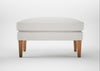 Wallis Ottoman Capelo Linen-Cotton Sea Salt / Natural