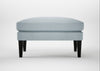Wallis Ottoman Capelo Linen-Cotton Sea Shanty / Black