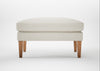 Wallis Ottoman Chunky Boucle Ecru / Natural