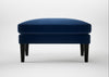 Wallis Ottoman Velvet Midnight / Black
