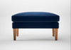 Wallis Ottoman Velvet Midnight / Natural
