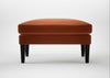 Wallis Ottoman Cotton Velvet Russet / Black