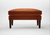 Wallis Ottoman Cotton Velvet Russet / Walnut Stained