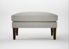 Wallis Ottoman Melton Wool Limestone / Walnut Stained
