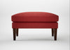 Wallis Ottoman Melton Wool Red Oxide / Walnut Stained