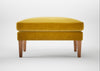 Wallis Ottoman Smart Luxe Velvet Canary / Natural