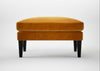 Wallis Ottoman Smart Luxe Velvet Cognac / Black