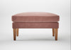 Wallis Ottoman Smart Luxe Velvet Dusky Pink / Natural
