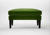 Wallis Ottoman Smart Luxe Velvet Grass / Black