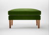 Wallis Ottoman Smart Luxe Velvet Grass / Natural