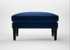 Wallis Ottoman Smart Luxe Velvet Midnight / Black