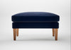 Wallis Ottoman Smart Luxe Velvet Midnight / Natural