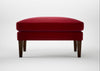 Wallis Ottoman Smart Luxe Velvet Mulberry / Walnut Stained