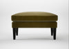 Wallis Ottoman Smart Luxe Velvet Peridot / Black