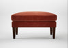 Wallis Ottoman Smart Luxe Velvet Tawny / Walnut Stained