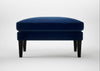 Wallis Ottoman Smart Velvet Dusk / Black