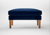Wallis Ottoman Smart Velvet Dusk / Natural