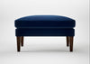Wallis Ottoman Smart Velvet Dusk / Walnut Stained