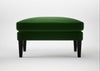 Wallis Ottoman Smart Velvet Forest / Black