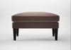 Wallis Ottoman Smart Velvet Mouse / Black