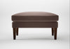 Wallis Ottoman Smart Velvet Mouse / Walnut Stained
