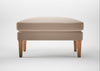 Wallis Ottoman Smart Velvet Pebble / Natural