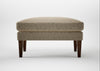Wallis Ottoman Boucle Velvet Rocky / Walnut Stained