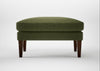Wallis Ottoman Boucle Velvet Wilder / Walnut Stained
