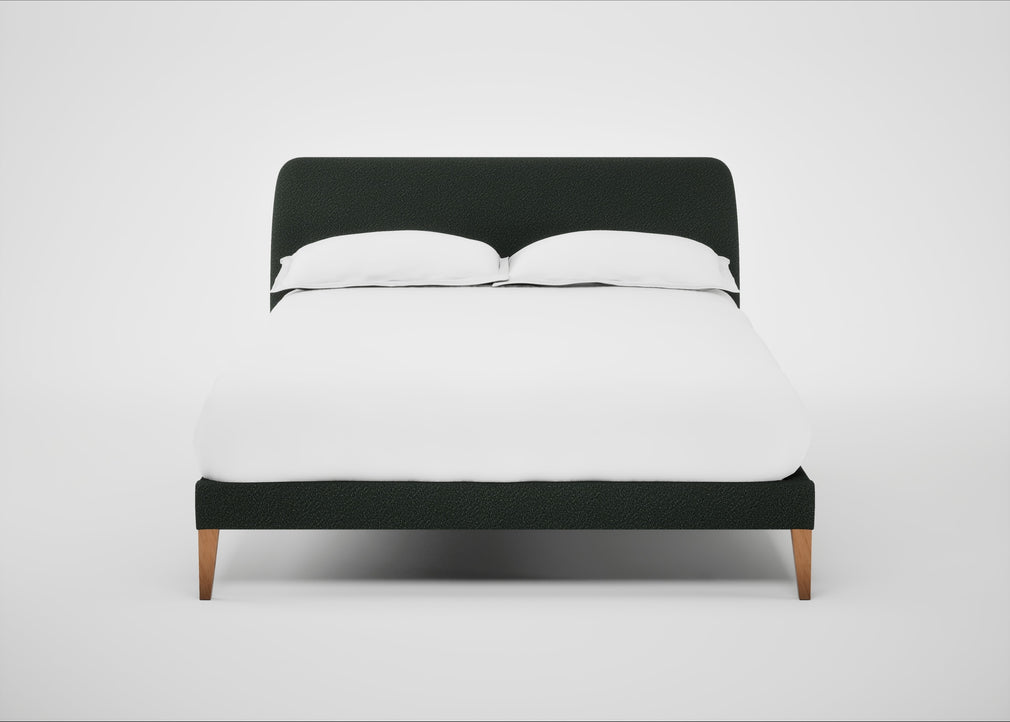 Wallis Bed Double / Boucle Fern / Natural"