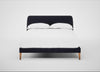 Wallis Bed Double / Boucle Indigo / Natural"