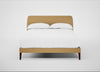 Wallis Bed Double / Boucle Tweed Citrine / Walnut Stained"