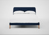 Wallis Bed Double / Broad Weave Lagoon / Natural"