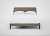 Wallis Bed Double / Broad Weave Pebble / Black"