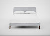 Wallis Bed Double / Broad Weave Tin / Walnut Stained"