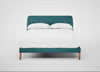 Wallis Bed Double / Brushed Cotton Cadet / Natural