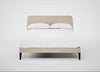 Wallis Bed Double / Brushed Cotton Oat / Black