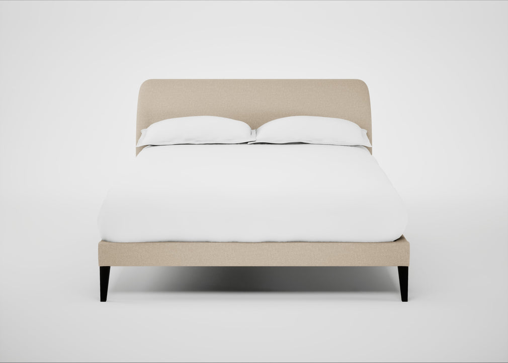Wallis Bed Double / Brushed Cotton Oat / Natural