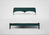 Wallis Bed Double / Brushed Cotton Pine / Black
