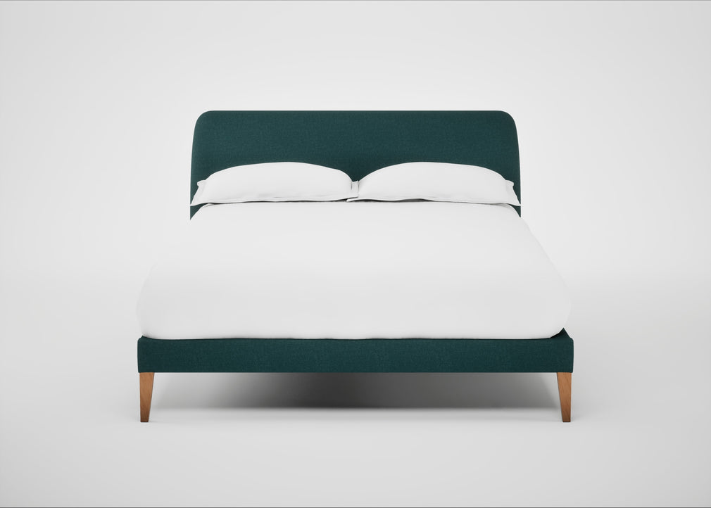 Wallis Bed Double / Brushed Cotton Pine / Natural