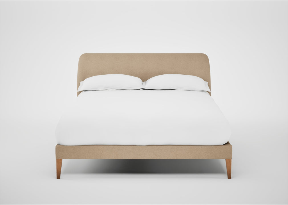 Wallis Bed Double / Capelo Linen-Cotton Bamboo / Natural"