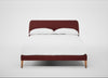 Wallis Bed Double / Capelo Linen-Cotton Etruscan Red / Natural