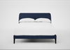 Wallis Bed Double / Capelo Linen-Cotton Inkspot / Black
