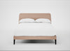 Wallis Bed Double / Capelo Linen-Cotton Rosedale / Black