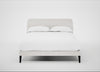 Wallis Bed Double / Capelo Linen-Cotton Sea Salt / Black