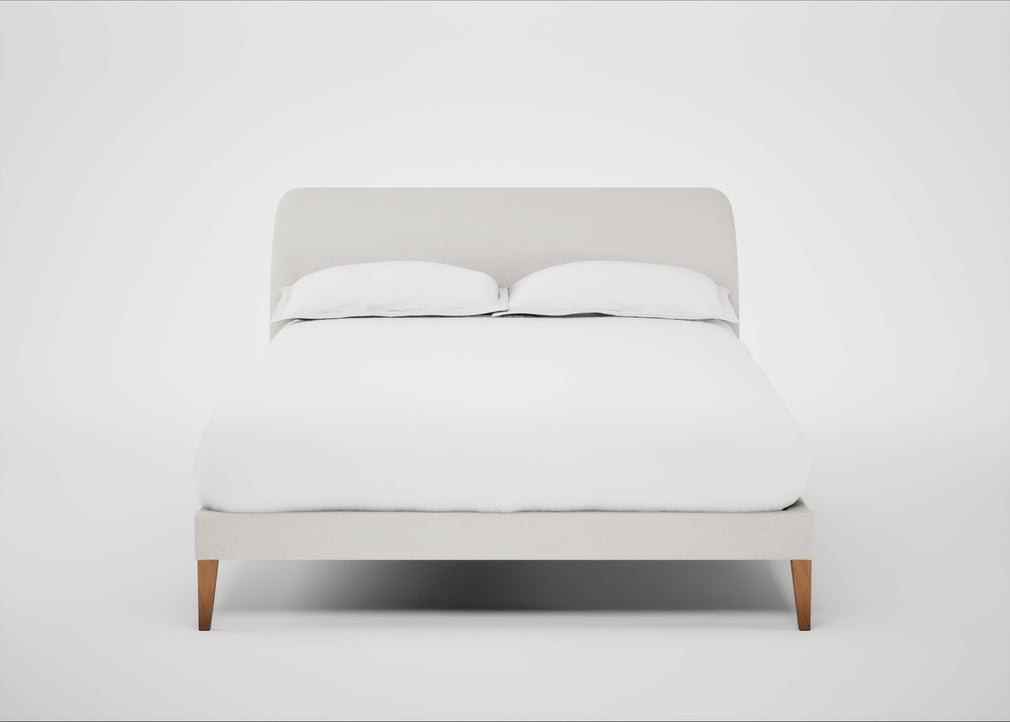 Wallis Bed Double / Capelo Linen-Cotton Sea Salt / Natural