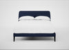 Wallis Bed Double / Melton Wool New Navy / Black