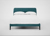 Wallis Bed Double / Smart Luxe Velvet Airforce Blue / Black"