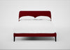 Wallis Bed Double / Smart Luxe Velvet Mulberry / Black