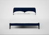Wallis Bed Double / Smart Velvet Dusk / Black"